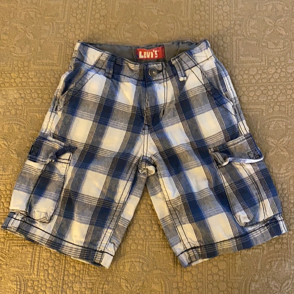 BOYS LEVI’S Plaid shorts